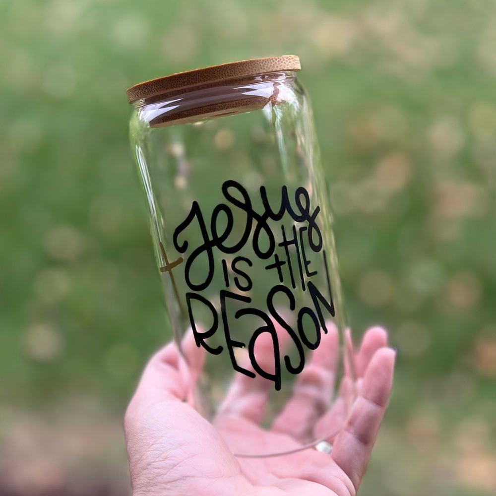 Jesus is the Reason glass